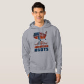 Amerikaanse Noorse wortels Hoodie (Voorkant volledig)