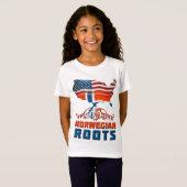 Amerikaanse Noorse wortels T-shirt (Voorkant volledig)