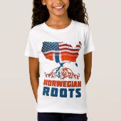 Amerikaanse Noorse wortels T-shirt (Voorkant)