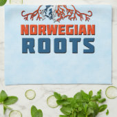 Amerikaanse Noorse wortels Theedoek (Gevouwen)