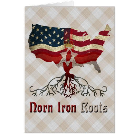 Amerikaanse Northern Irish Roots Kaart (Voorkant)