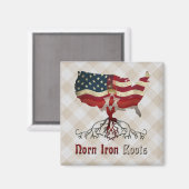 Amerikaanse Northern Irish Roots Magnet (Voorkant / Achterkant)