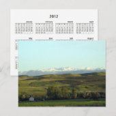 Amerikaanse Northwest Calendar Card Briefkaart (Voorkant / Achterkant)