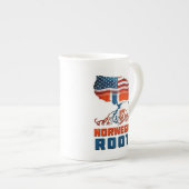 Amerikaanse Norwegian Roots Cup Porselein Kop (Voorkant rechts)