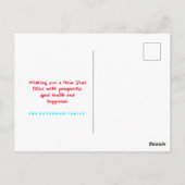 Amerikaanse Oekraïense kerstboom Briefkaart (Achterkant)