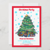 Amerikaanse Oekraïense kerstboom personaliseren Kaart (Voorkant)
