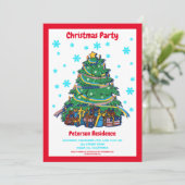 Amerikaanse Oekraïense kerstboom personaliseren Kaart (Staand voorkant)