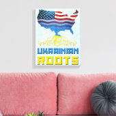 Amerikaanse Oekraïense Roots Canvas Print (Insitu (Woonkamer))