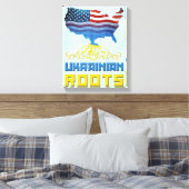 Amerikaanse Oekraïense Roots Canvas Print (Insitu (Slaapkamer))
