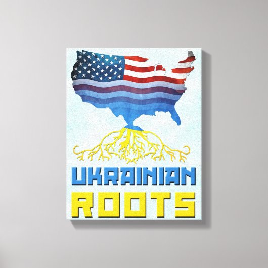 Amerikaanse Oekraïense Roots Canvas Print (Voorkant)