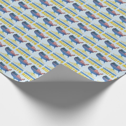 Amerikaanse Oekraïense rots Cadeaupapier (Hoek)