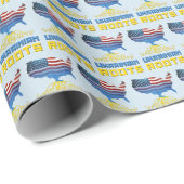 Amerikaanse Oekraïense rots Cadeaupapier (Rol Hoek)