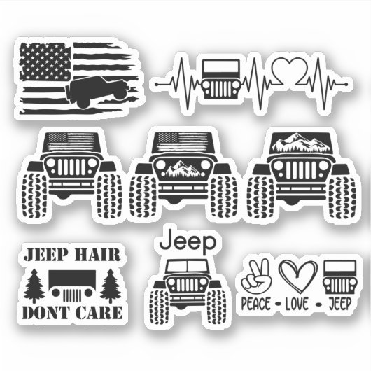 Amerikaanse off-road sticker (Voorkant)