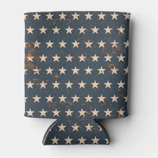 Amerikaanse Old Glory 4 juli sterren Blikjeskoeler (Voorkant)