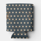 Amerikaanse Old Glory 4 juli sterren Blikjeskoeler (Achterkant)