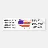 Amerikaanse olie +Amerikaans gas +Ameri... Bumpersticker (Voorkant)