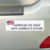 AMERIKAANSE OLIE BEWAART NU DE TOEKOMST VAN AMERIK BUMPERSTICKER (Op auto)