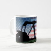 Amerikaanse olie koffiemok (Voorkant links)