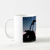 Amerikaanse olie koffiemok (Links)