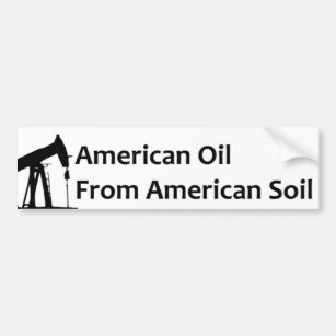 Amerikaanse olie uit Amerikaanse bodem Bumpersticker
