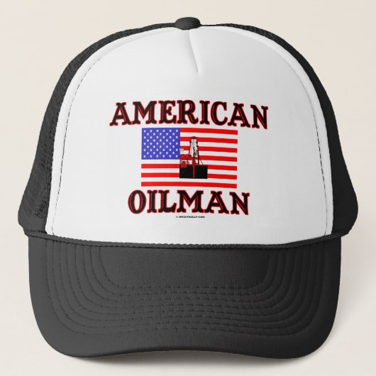 Amerikaanse olieman, olievelden Pet, olierijg, oli Trucker Pet (Voorkant)
