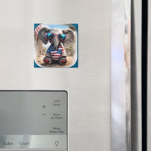 Amerikaanse Olifant Magneet (Insitu (Koelkast))