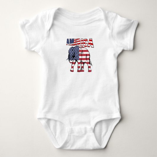 Amerikaanse olifant romper (Voorkant)