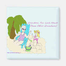 Amerikaanse oma ziet er nieuwer magneet