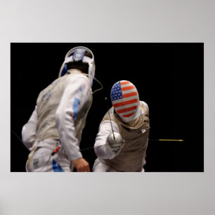 Amerikaanse omheining poster