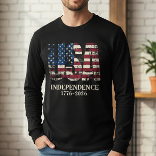 Amerikaanse onafhankelijkheid 250 jaar T-shirt 1