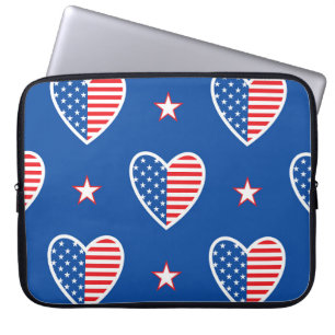 Amerikaanse Onafhankelijkheid: Patriottisch Patro Laptop Sleeve