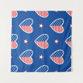 Amerikaanse Onafhankelijkheid: Patriottisch Patro Wandkleed (Voorkant (horizontaal))