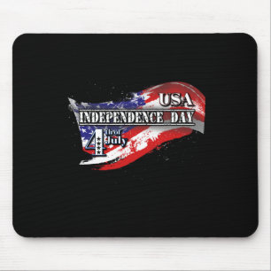 Amerikaanse Onafhankelijkheidsdag 4 juli Amerikaan Muismat