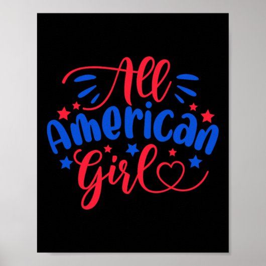 Amerikaanse Onafhankelijkheidsdag 4 juli Verenigde Poster (Voorkant)