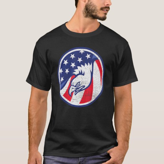 Amerikaanse Onafhankelijkheidsdag 4de dag van J T-shirt (Voorkant)
