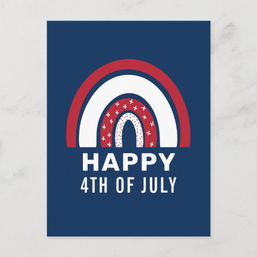 Amerikaanse Onafhankelijkheidsdag 4e juli Amerikaa Feestdagenkaart (Voorkant)