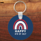 Amerikaanse Onafhankelijkheidsdag 4e juli Amerikaa Sleutelhanger (Voorkant)