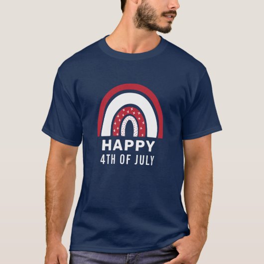 Amerikaanse Onafhankelijkheidsdag 4e juli Amerikaa T-shirt (Voorkant)
