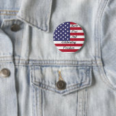 Amerikaanse Onafhankelijkheidsdag : Born Free Ronde Button 5,7 Cm (In situ)