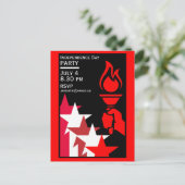 Amerikaanse Onafhankelijkheidsdag Briefkaart (Staand voorkant)