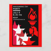 Amerikaanse Onafhankelijkheidsdag Briefkaart (Voorkant)