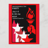 Amerikaanse Onafhankelijkheidsdag Briefkaart (Voorkant)