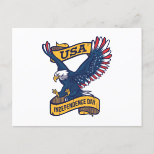 Amerikaanse Onafhankelijkheidsdag Eagle Briefkaart