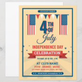 Amerikaanse Onafhankelijkheidsdag Flyer Sjabloon (Voorkant / Achterkant)