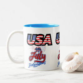 Amerikaanse Onafhankelijkheidsdag Keramische Mok