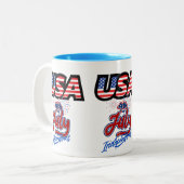 Amerikaanse Onafhankelijkheidsdag Keramische Mok (Voorkant links)