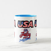 Amerikaanse Onafhankelijkheidsdag Keramische Mok (Center)