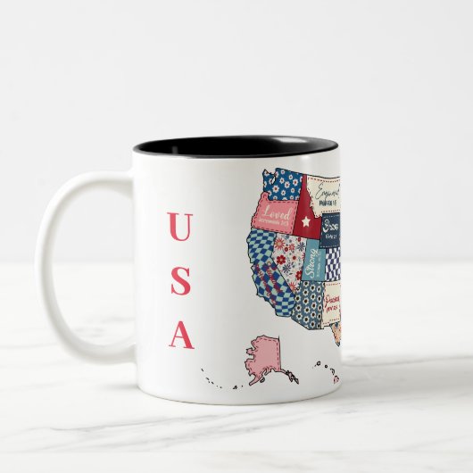 Amerikaanse Onafhankelijkheidsdag Koffie Mok (Links)