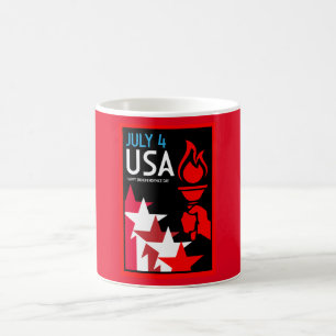 Amerikaanse Onafhankelijkheidsdag Koffiemok