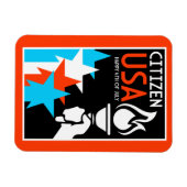 Amerikaanse Onafhankelijkheidsdag Magneet (Horizontaal)